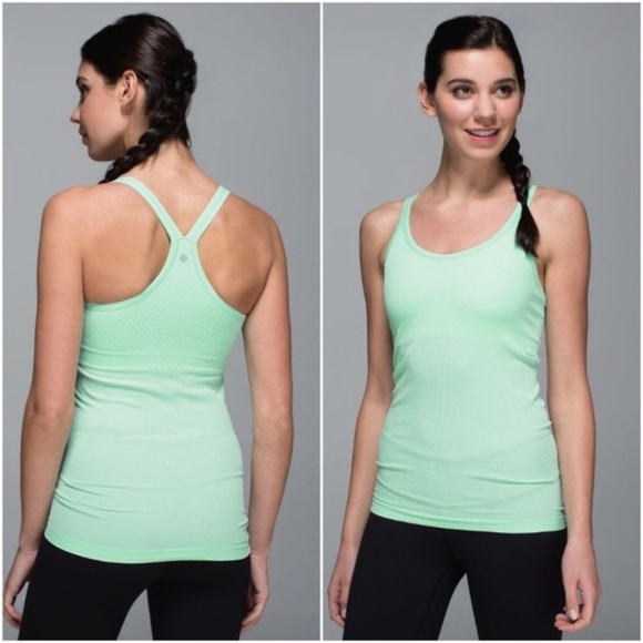 lululemon athletica Tops - Mint Lululemon Ribbed Workout Ebb to Street Tank